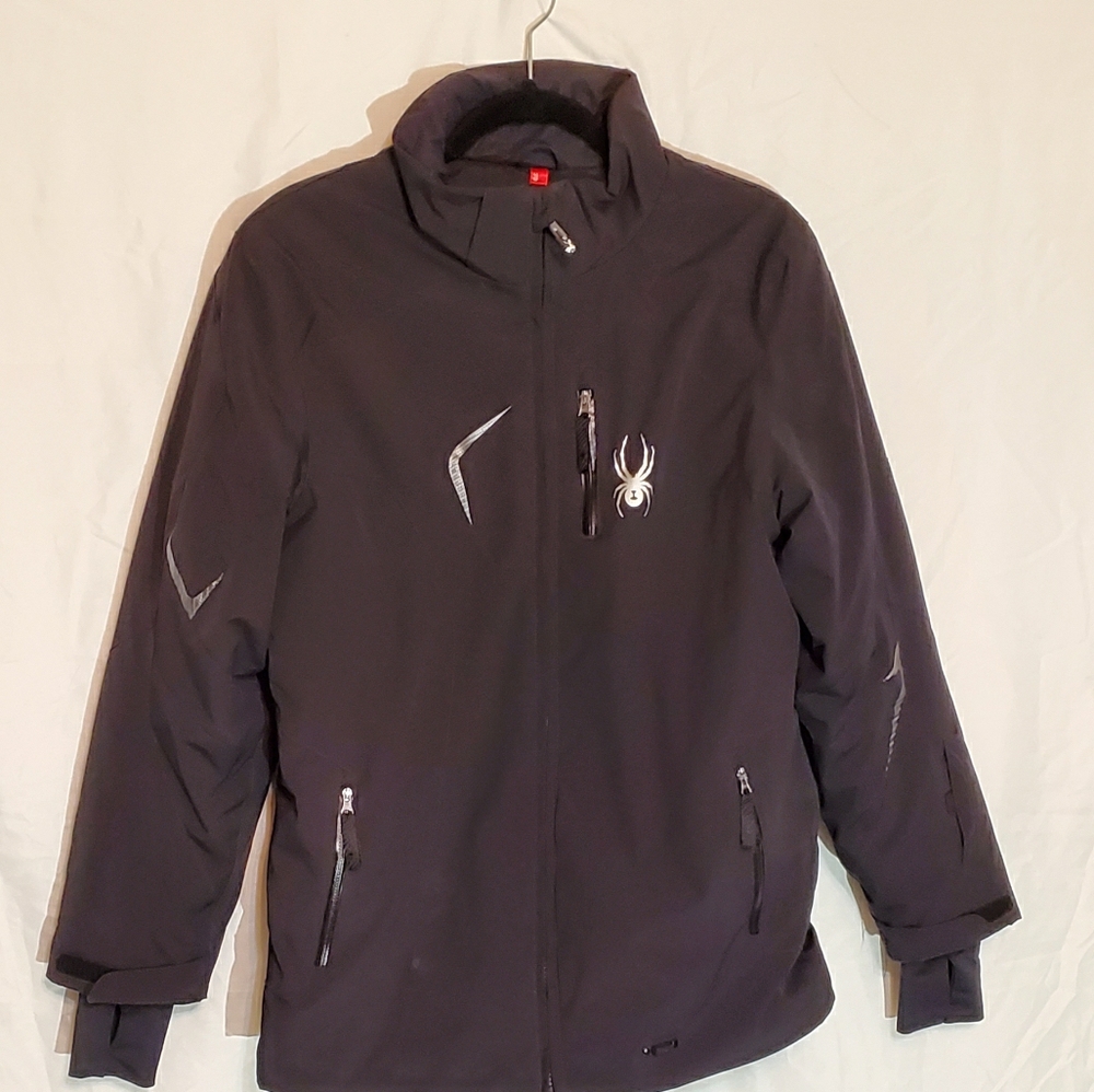 Spyder black ski coat jacket